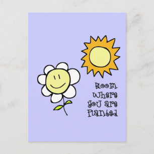 Bloom Where You Are Planted Postcard