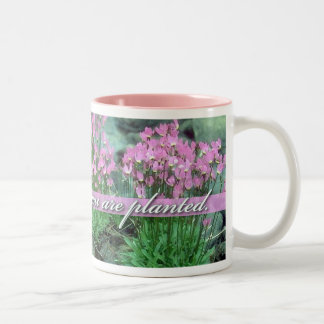 Bloom Where You Are Planted, Shooting Star Two-Tone Coffee Mug