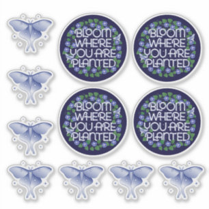 Bloom Where You Are Planted Transparent Vinyl