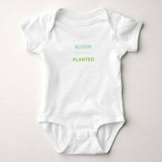 Bloom Where You’re Planted Hoodie & Mug – Inspirat Baby Bodysuit