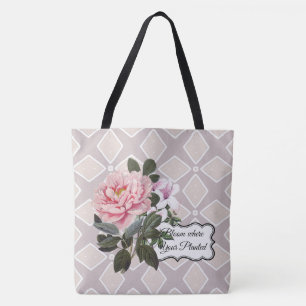 Bloom Where Your Planted Geometric Fashion Tote Bag