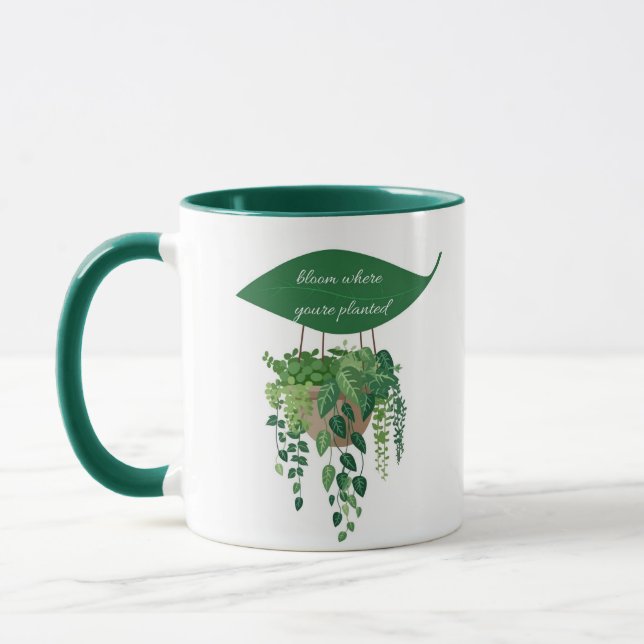 bloom where youre planted Mug (Left)