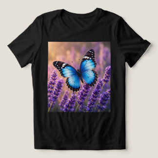 Bloom With Grace Butterfly Floral Women T-Shirt | Tri-Blend Shirt