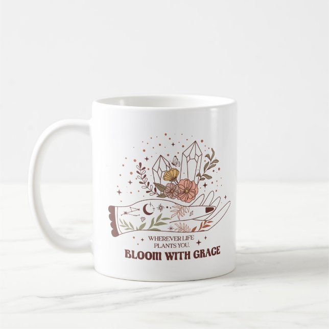 Bloom With Grace Coffee Mug (Left)