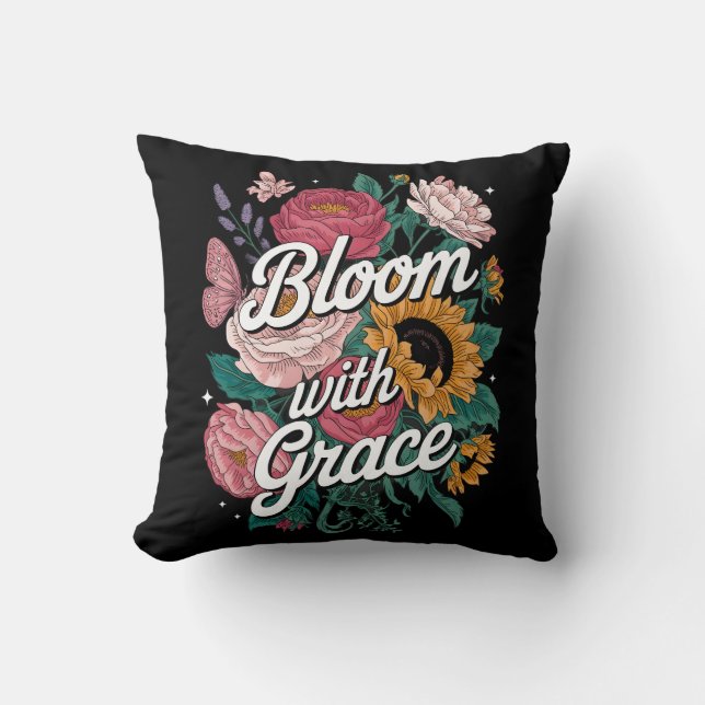 Bloom With Grace  Cushion (Front)