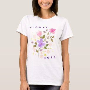 Bloom With Grace - Elegant Pastel Floral Women’s T-Shirt