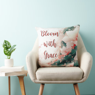 Bloom with Grace Floral Cushion