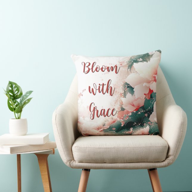 Bloom with Grace Floral  Cushion (Chair)
