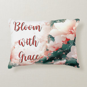 Bloom with Grace Floral Decorative Cushion