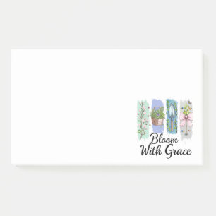 Bloom with Grace Garden Floral Art Post-it Notes