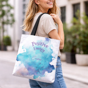 Bloom with Grace Pastel Fluid Colours Tote Bag