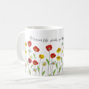 Bloom with grace-Poppy flowers Coffee Mug