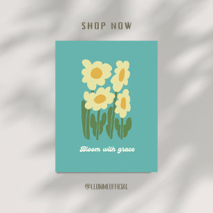 Bloom With Grace Retro Daisy Wall Art