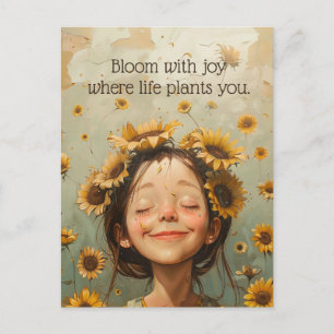 Bloom with Joy Postcard