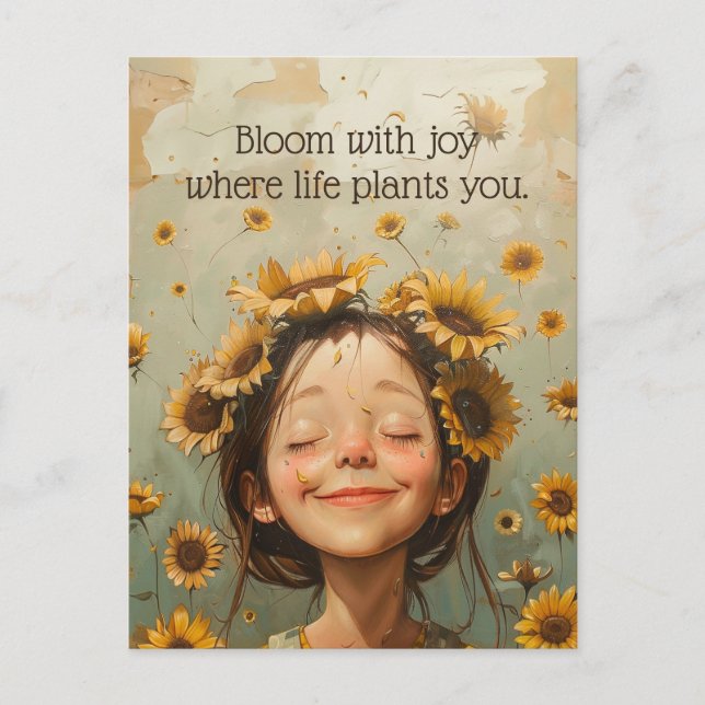 Bloom with Joy Postcard (Front)