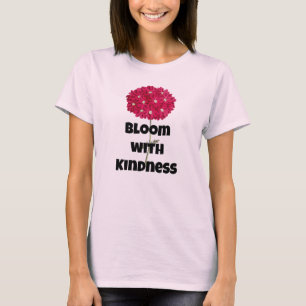 Bloom With Kindness Pink Hydrangea T-Shirt