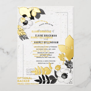 Bloom with Love: Eco-Friendly Black & White Plant