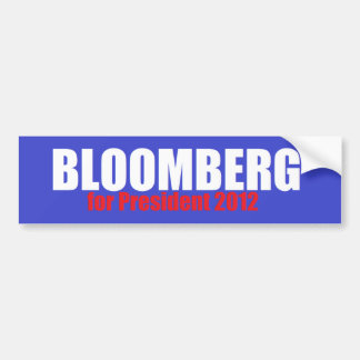 Bloomberg 2012 bumper sticker