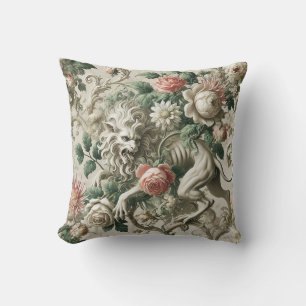 Bloombound Sentinel – Gothic Floral Design Cushion