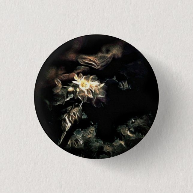 Bloomed 3 Cm Round Badge (Front)