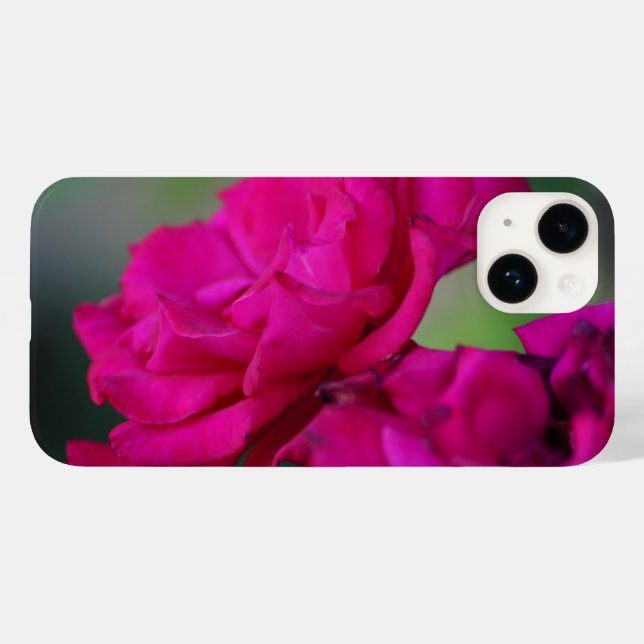 Bloomed Pink Rose iPhone Case (Back (Horizontal))