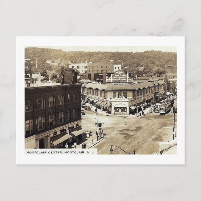 Bloomfield Ave., Montclair, New Jersey Vintage Postcard (Front)