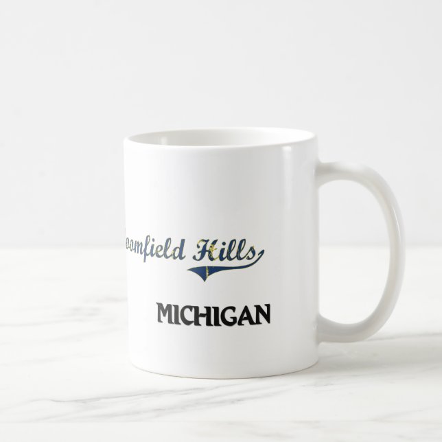 Bloomfield Hills Michigan City Classic Coffee Mug (Right)