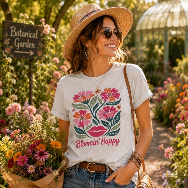 Bloomin' Happy Tri-Blend Shirt (Creator Uploaded)