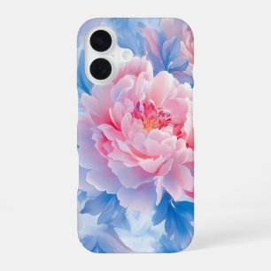 Blooming Abstract Watercolor Peony iPhone 16 Case