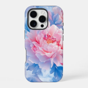 Blooming Abstract Watercolor Peony iPhone 16 Pro Case
