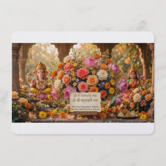 Blooming Abundance - Ganesha & Lakshmi