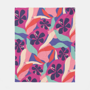 Blooming Aesthetic Fleece Blanket