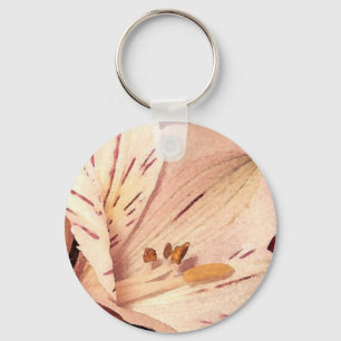 Blooming Alstromeria Key Ring