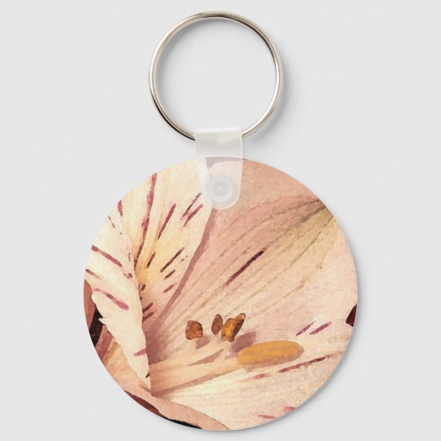 Blooming Alstromeria Key Ring (Front)