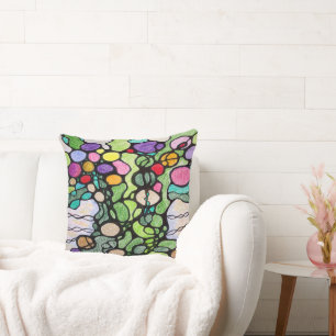 Blooming and Fruiting Tree of Life  Cushion