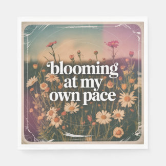 Blooming At My Own Pace Napkin
