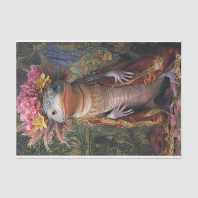 Blooming Axolotl Tissue Paper (Front)