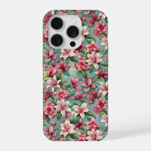 Blooming Azaleas Pattern iPhone 15 Pro Case
