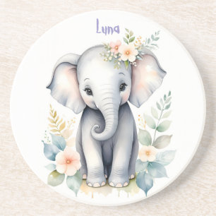 Blooming Baby Elephant Coaster