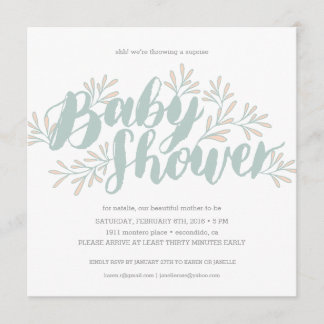 Blooming Baby Shower Invitation