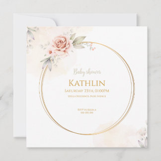 Blooming Baby Shower Invitation
