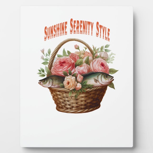 🌿 Blooming Basket Charm 🌿 Plaque (Front)