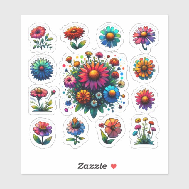 "Blooming Beauty – Floral Sticker Set" (Sheet)