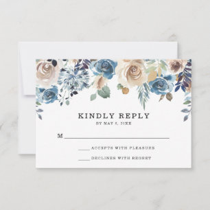 Blooming Beauty Wedding RSVP Card