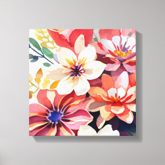 Blooming Bliss Floral Canvas Art