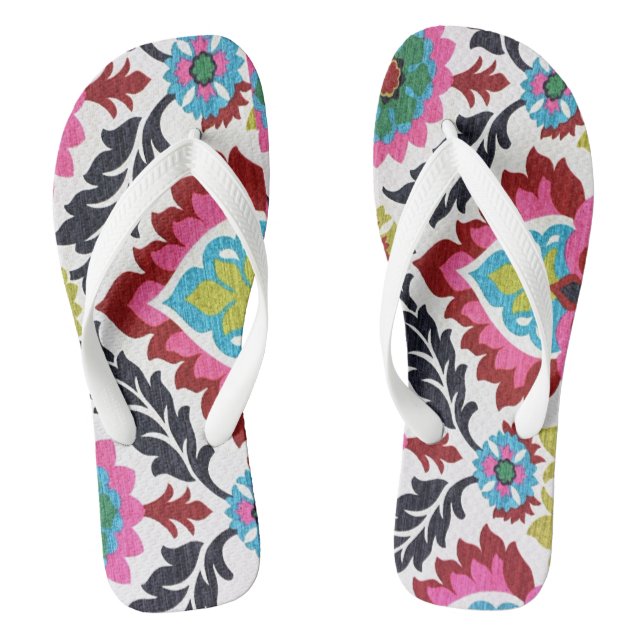 Blooming Bliss Floral Flip Flops (Footbed)