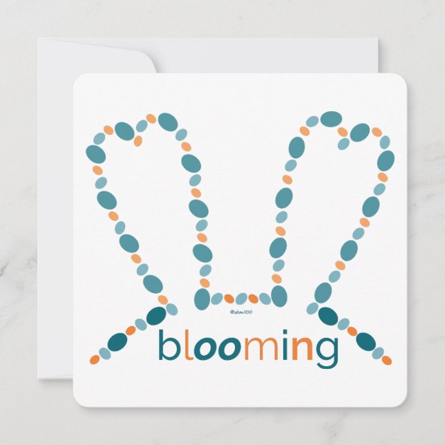Blooming, blooming, florece... holiday card (Front)