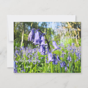 Blooming Bluebells - Personalised Postcard