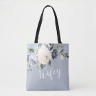 Blooming botanical dusty blue personalised wifey