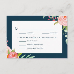 Blooming Botanicals Wedding RSVP Card